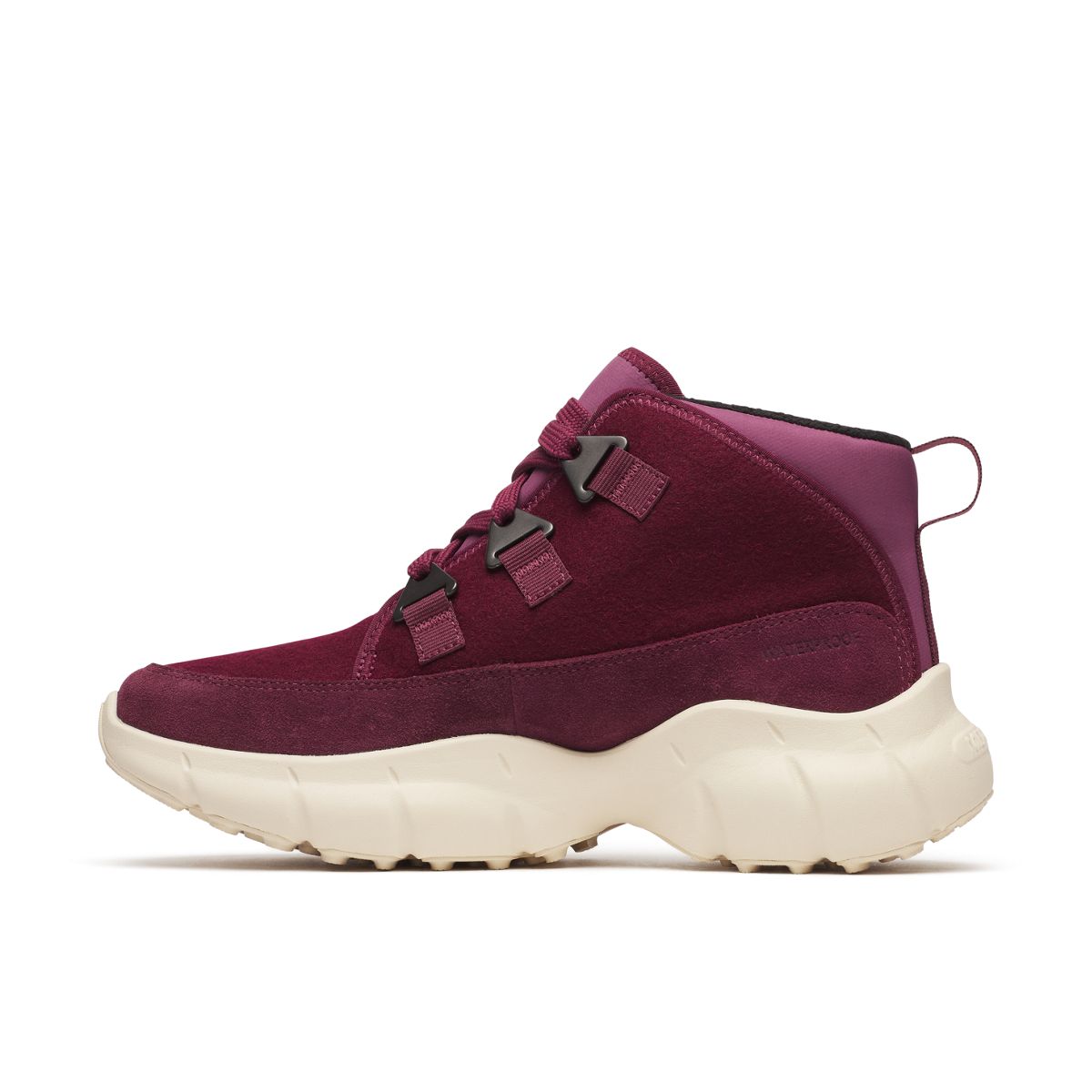 Clover Mid Wool Waterproof, Dark Cherry, dynamic 5