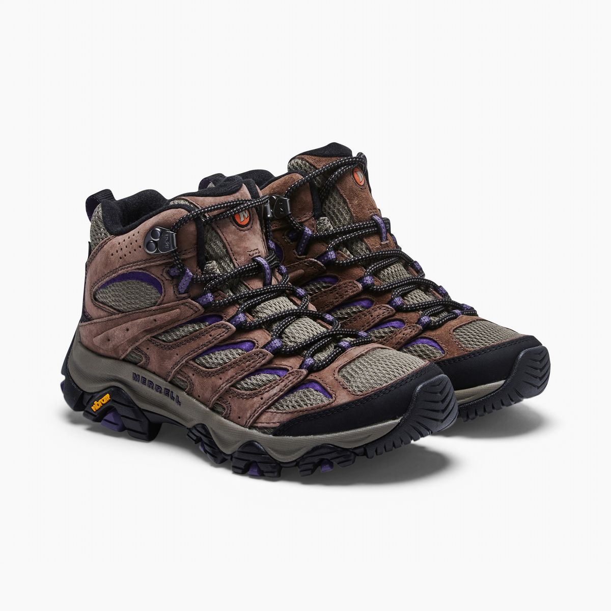 Moab 3 Mid Wide Width, Bracken/Purple, dynamic 2