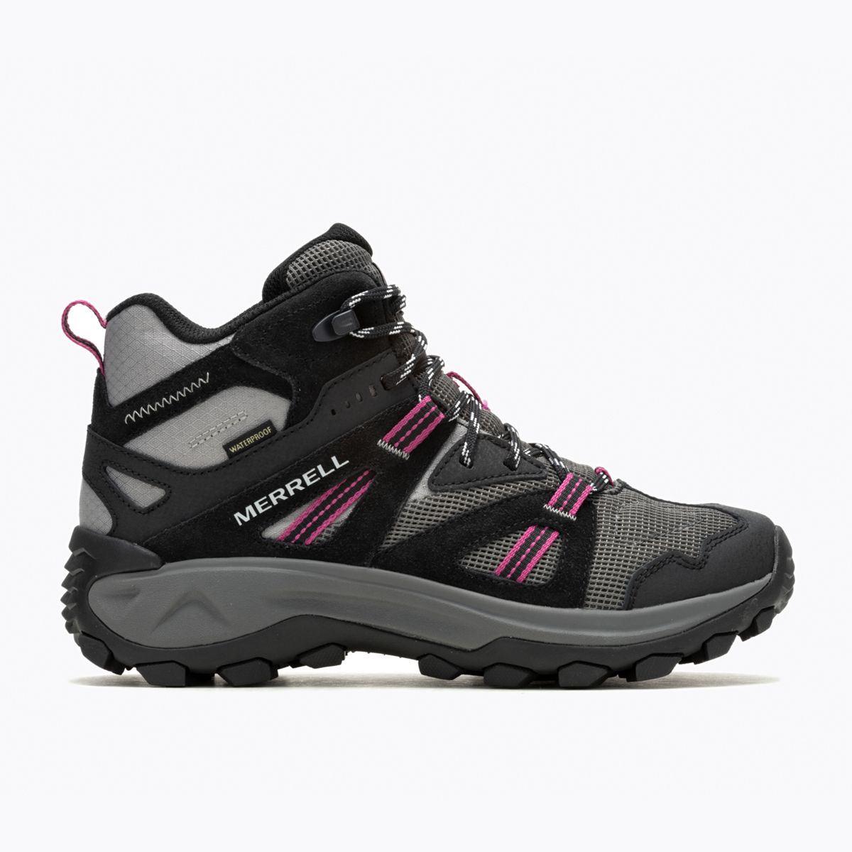 Deverta 3 Mid Waterproof, Black/Fuchsia, dynamic