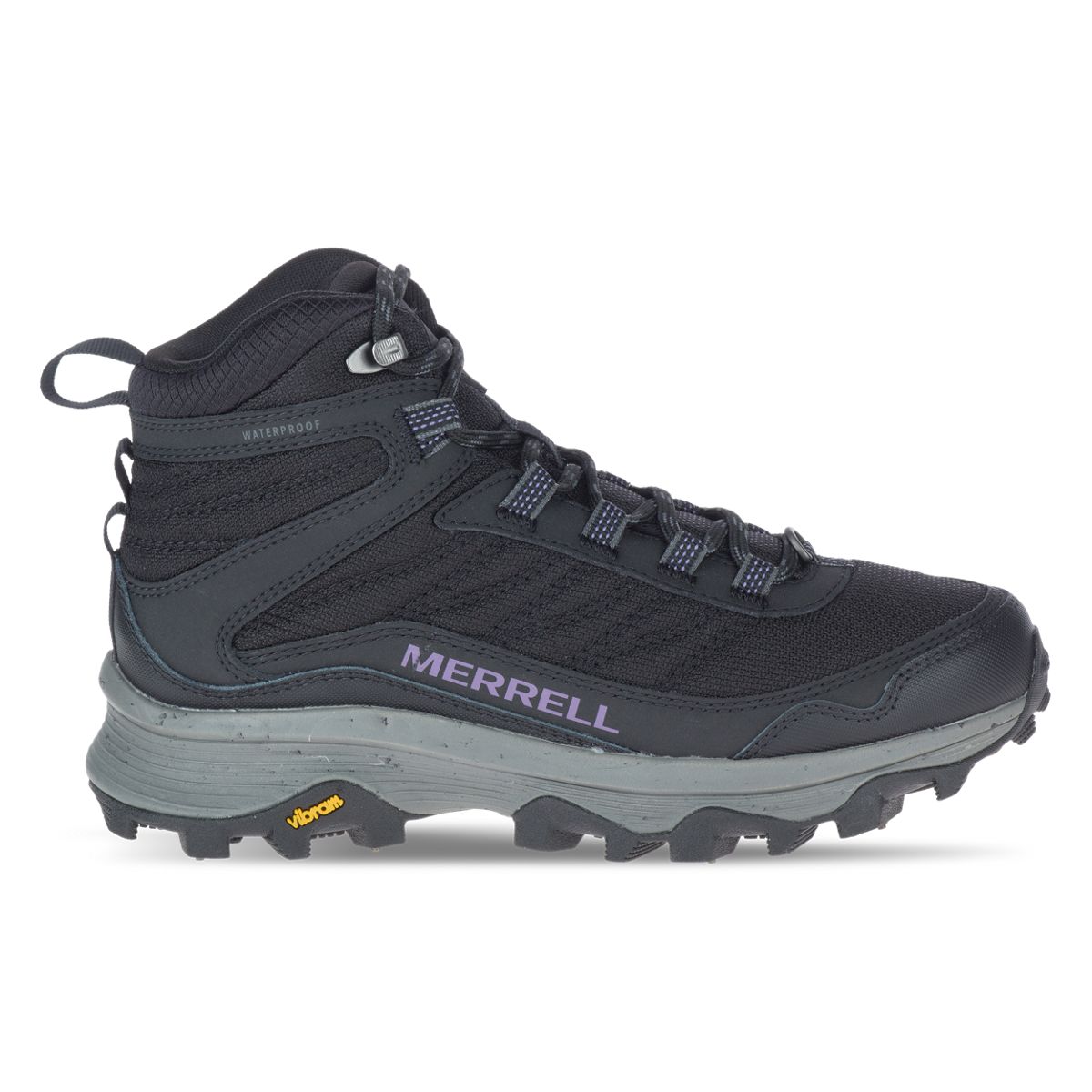 Merrell Moab Speed Thermo Mid Waterproof Spike Boots Black Red - 46