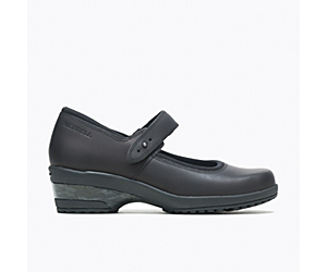 Valetta PRO Strap Work Shoe, Black, dynamic