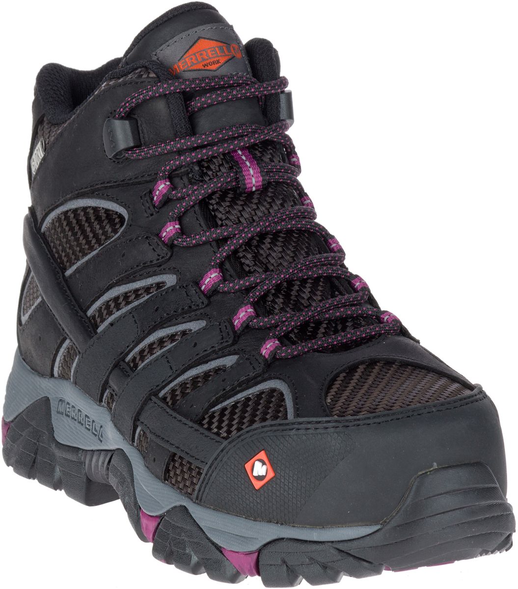 merrell moab 2 vent mid waterproof comp toe work boot