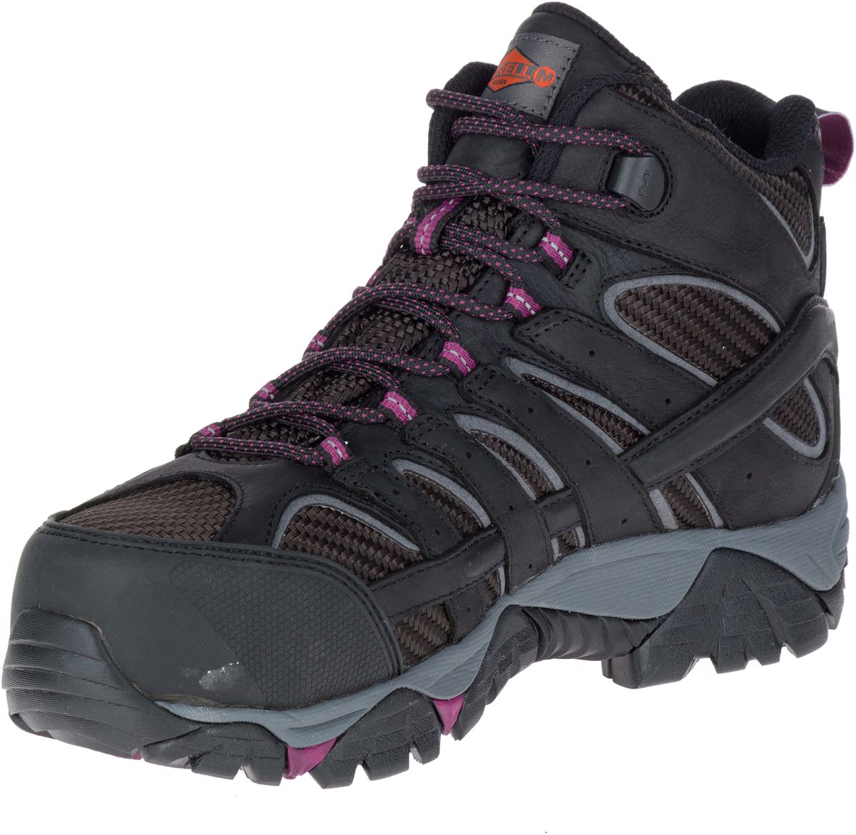 merrell moab 2 vent mid waterproof comp toe work boot