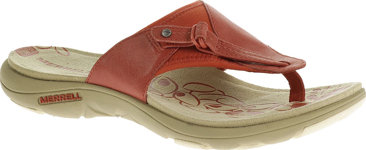 merrell leather flip flops