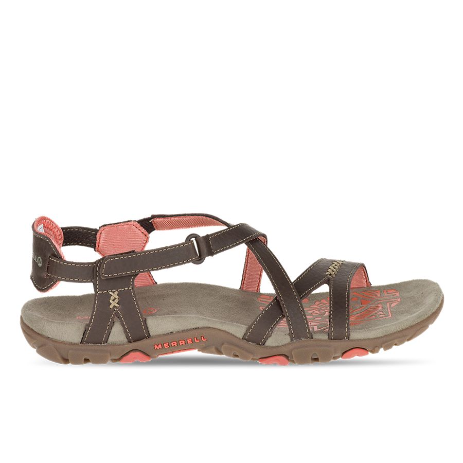 Sandspur Rose Leather, Cocoa/Coral, dynamic 1