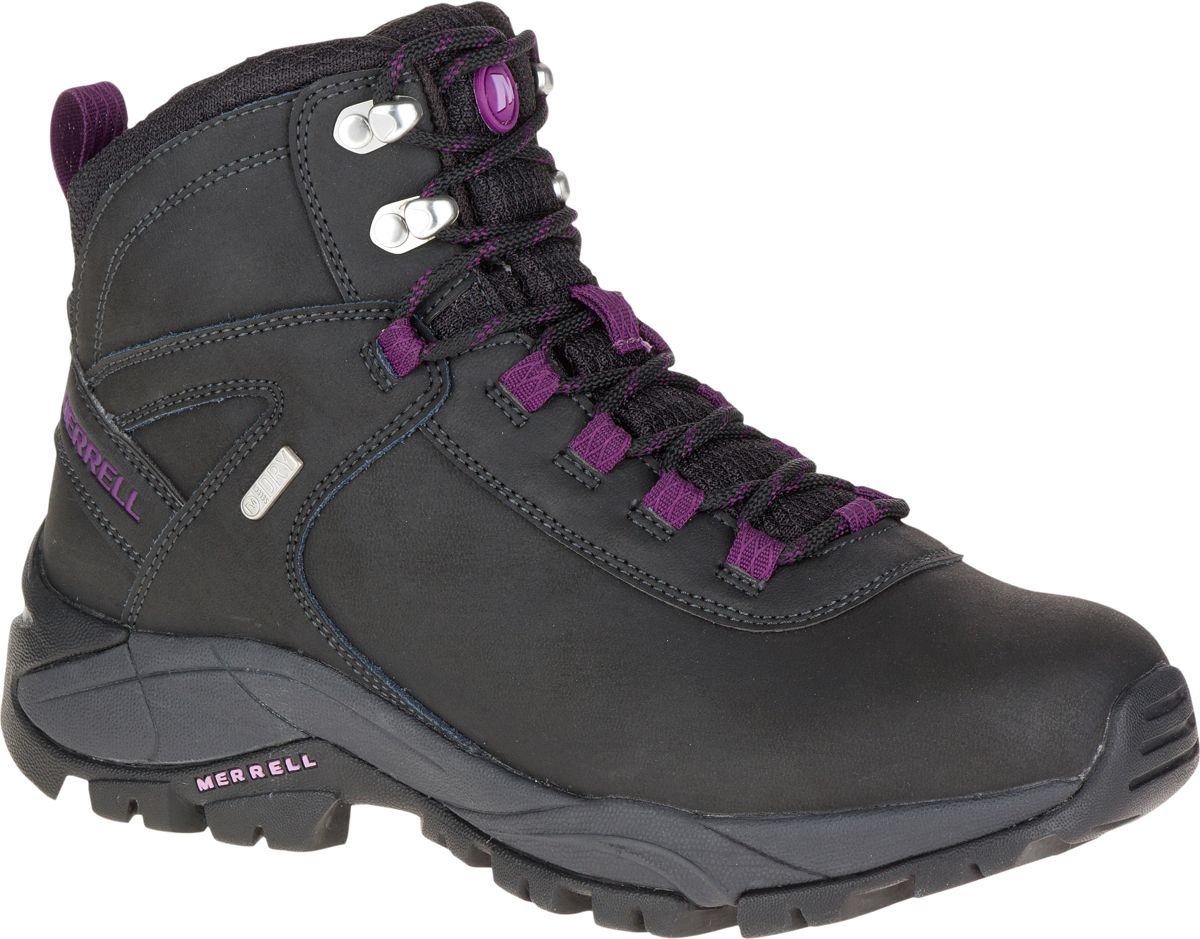 Vego Mid Leather Waterproof, Black/Gloxinia, dynamic 2