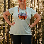 Unlikely Hikers X Merrell Short Sleeve Tee Extended Sizes, Mist Green, dynamic 2