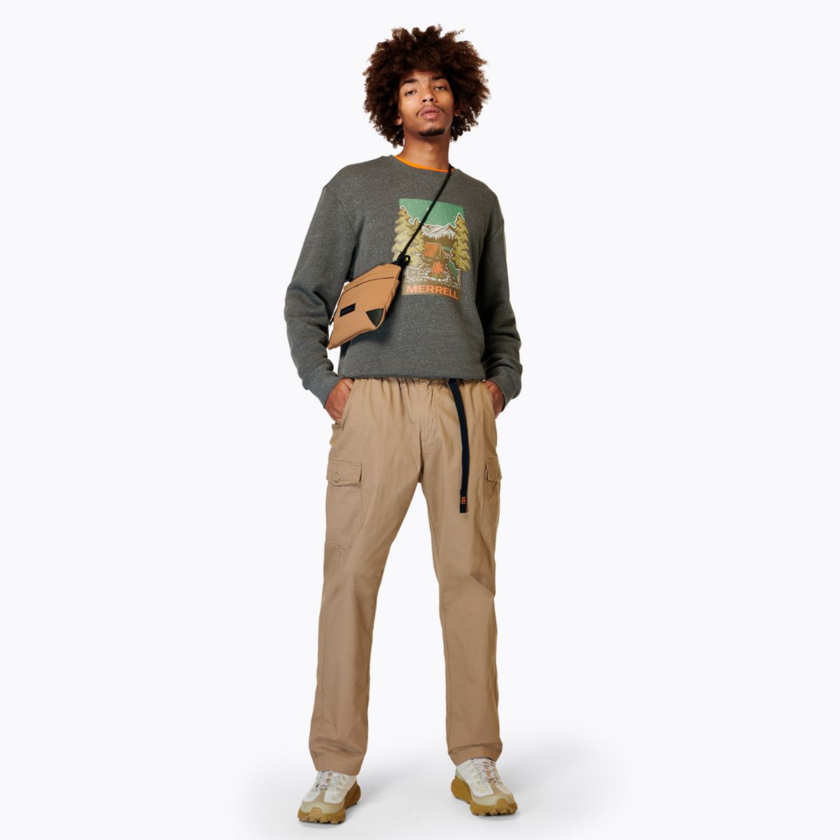 Woosah Crew Neck, Asphalt Heather, dynamic 5