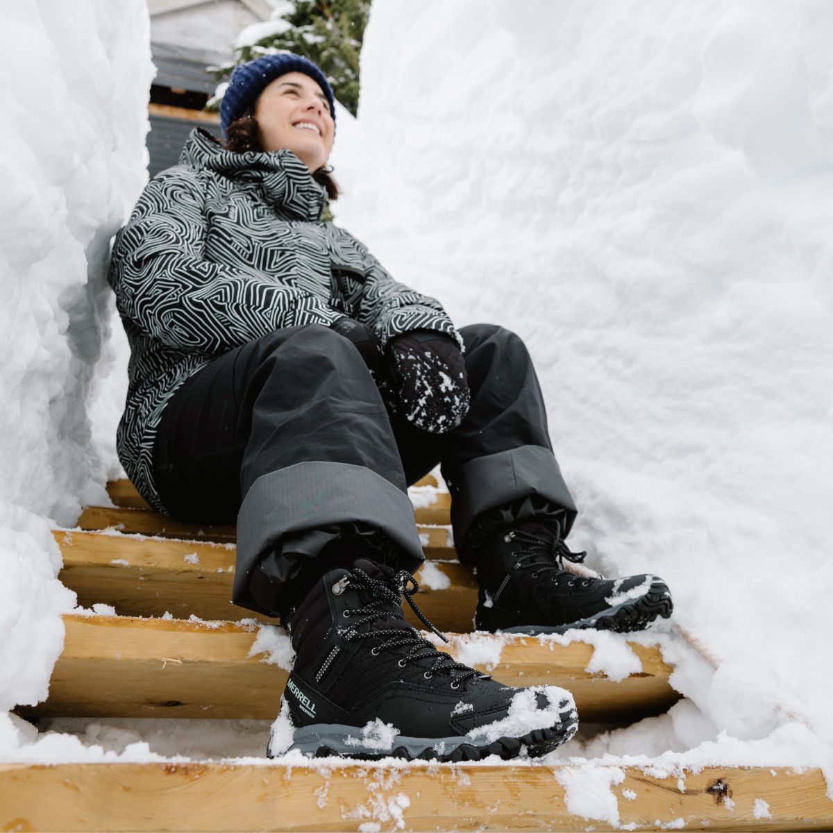 Thermo Akita Mid Waterproof, Black, dynamic 7