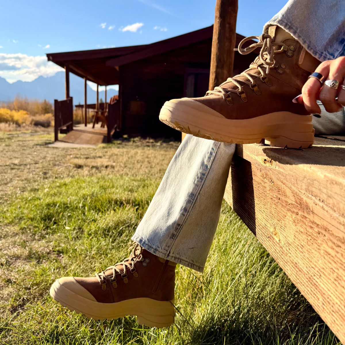 Harper Lace Zip Waterproof, Khaki, dynamic 7