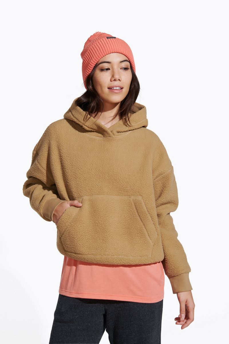 Call Me - Sherpa Fleece Hoodie for Women