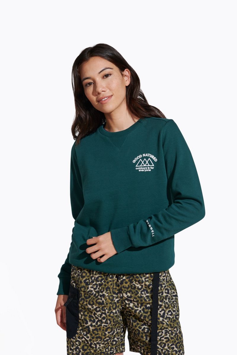 Good Natured Fleece Crew Neck, Sea Moss, dynamic