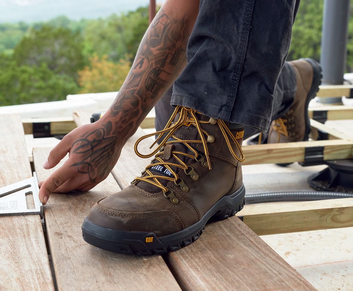 Outline Steel Toe Work Boot, Black, dynamic 8