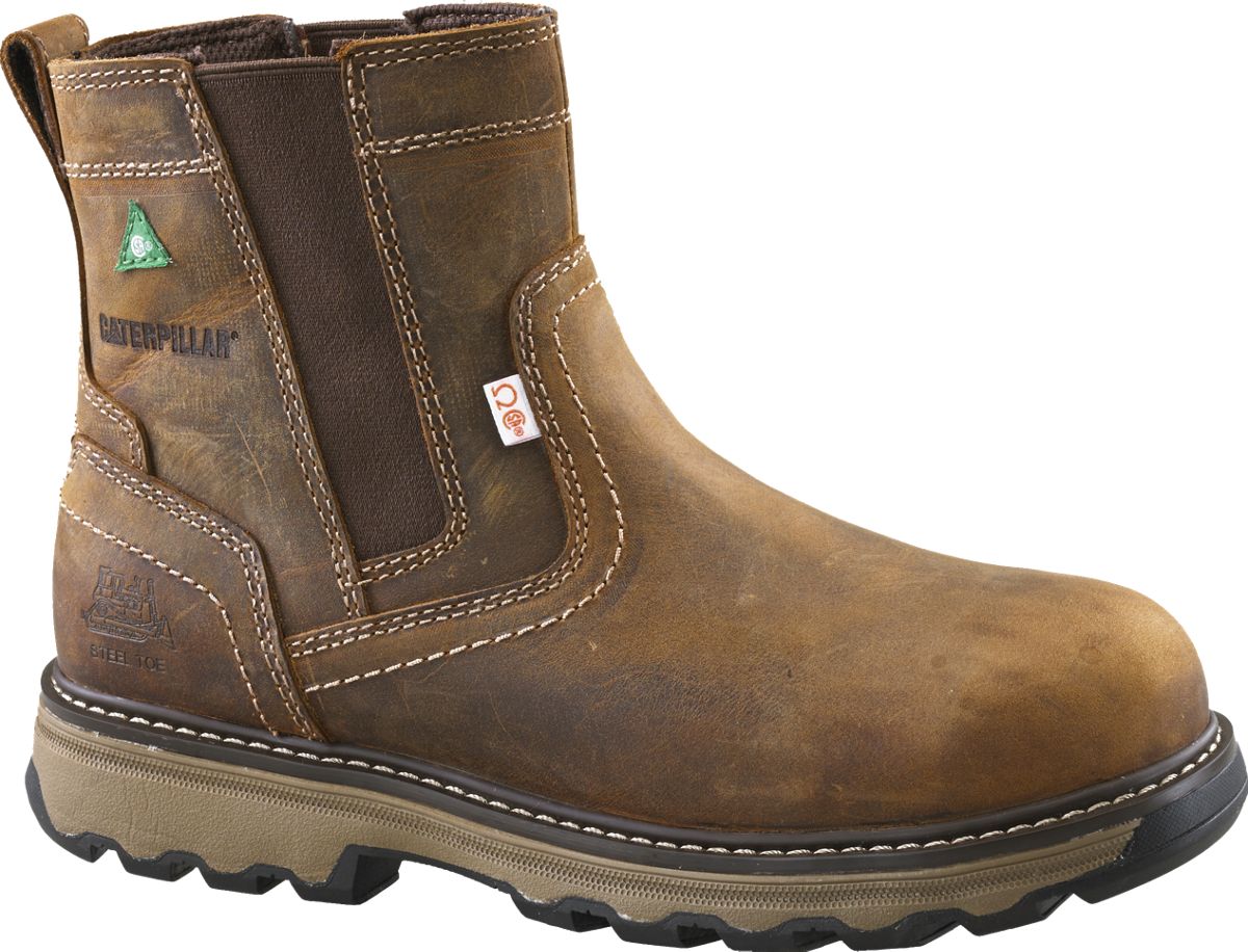 Pelton Steel Toe CSA Work Boot, Dark Beige, dynamic 1