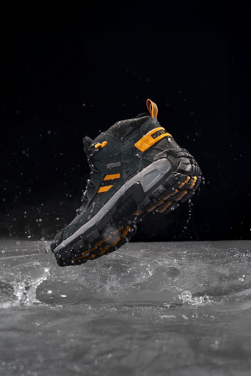 Invader Mid Vent Waterproof Composite Toe Work Boot, Black, dynamic 8