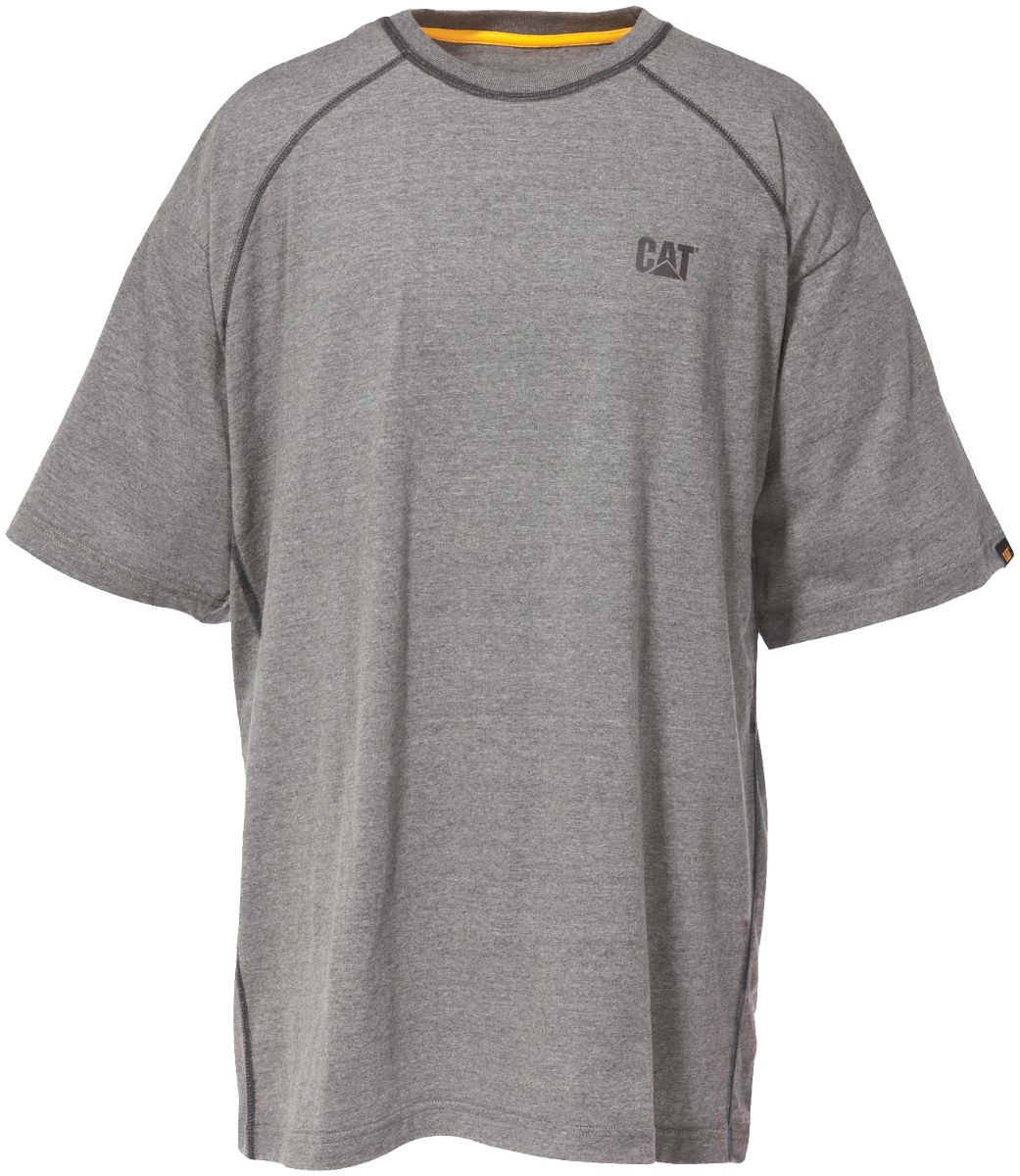 Performance Short Sleeve Tee, Heather Grey, dynamic 1