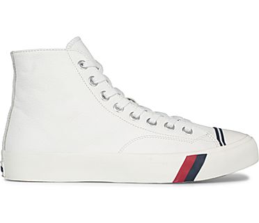 Unisex Royal Hi Leather Sneaker, White, dynamic