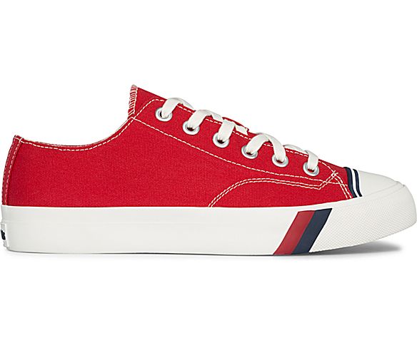Unisex Royal Lo Canvas Sneaker, Red, dynamic