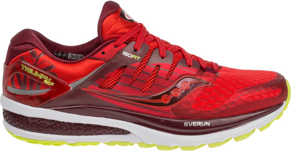 Saucony triumph iso 2 on sale red