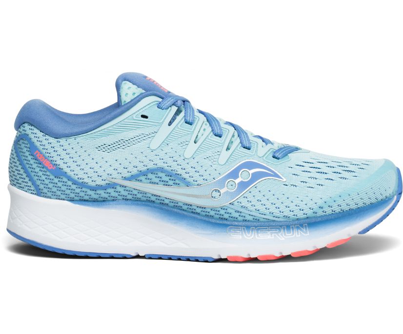Saucony Ride ISO Lady Running ShoesS10444-36Blue with Everun topsole! 
