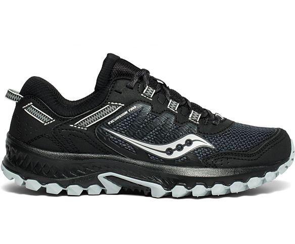 Saucony Womens Excursion TR13 Versafoam Black Wide Running Hiking Shoes S10525-1 