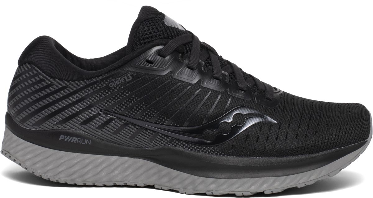 saucony black running shoes