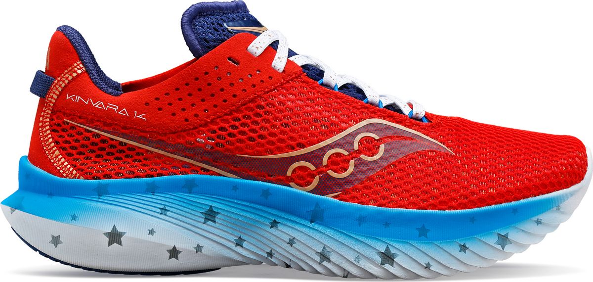 Kinvara 14 Liberty, Red | White | Blue, dynamic 1