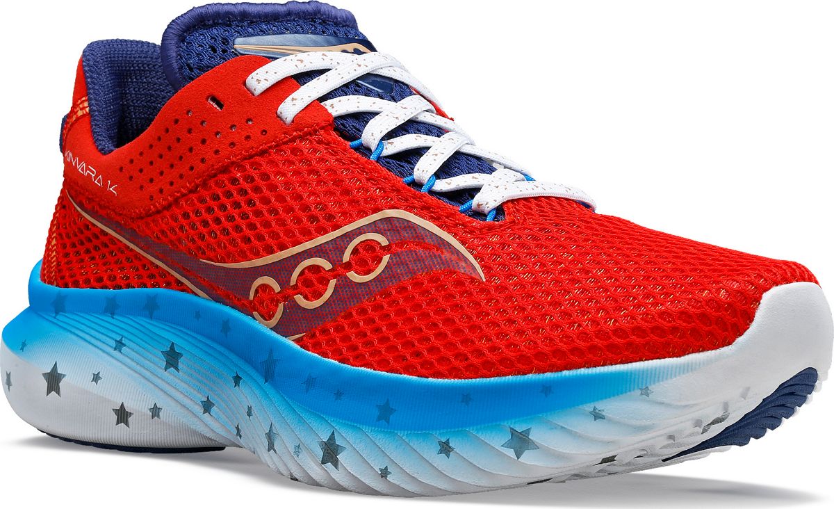 Kinvara 14 Liberty, Red | White | Blue, dynamic 3