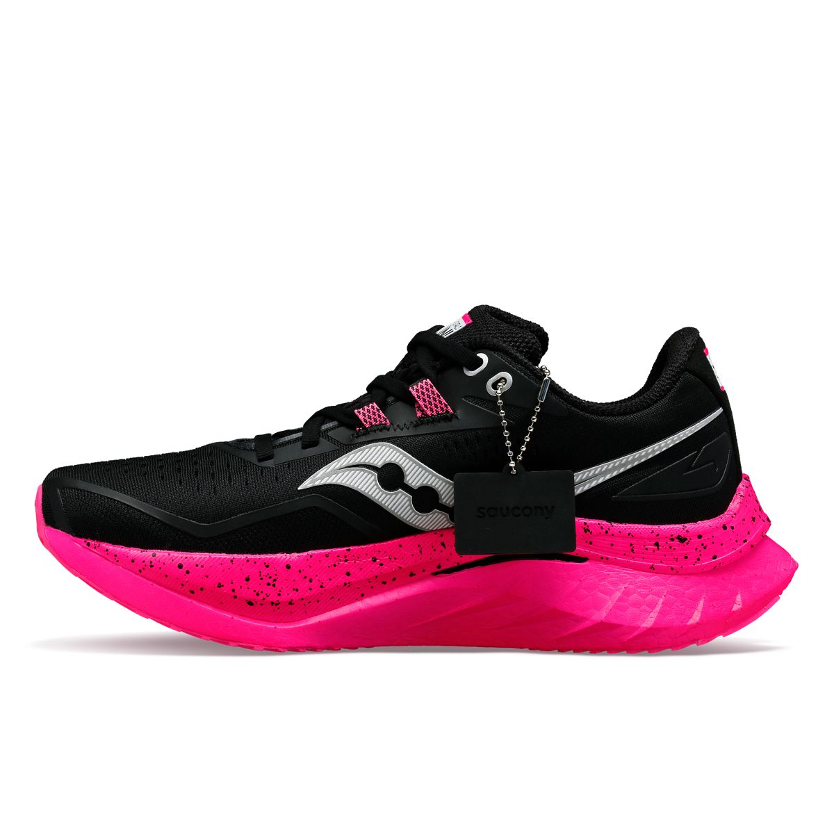 Saucony X Black Girls Run Endorphin Speed 4, Black | Pink, dynamic 3