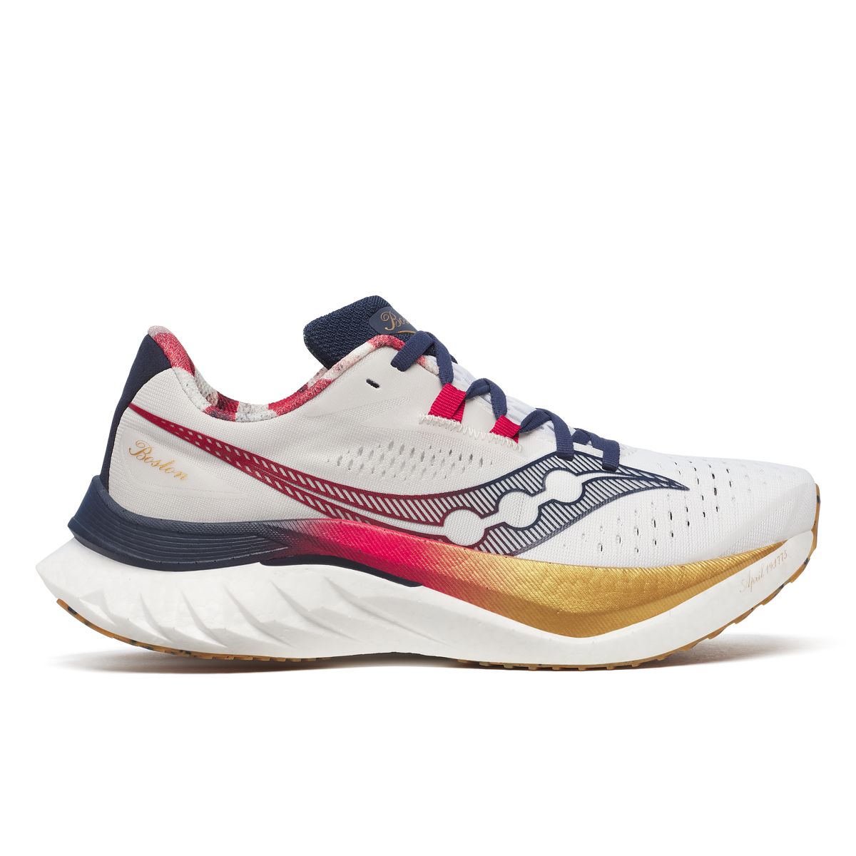 Boston Endorphin Speed 4, White | Navy, dynamic