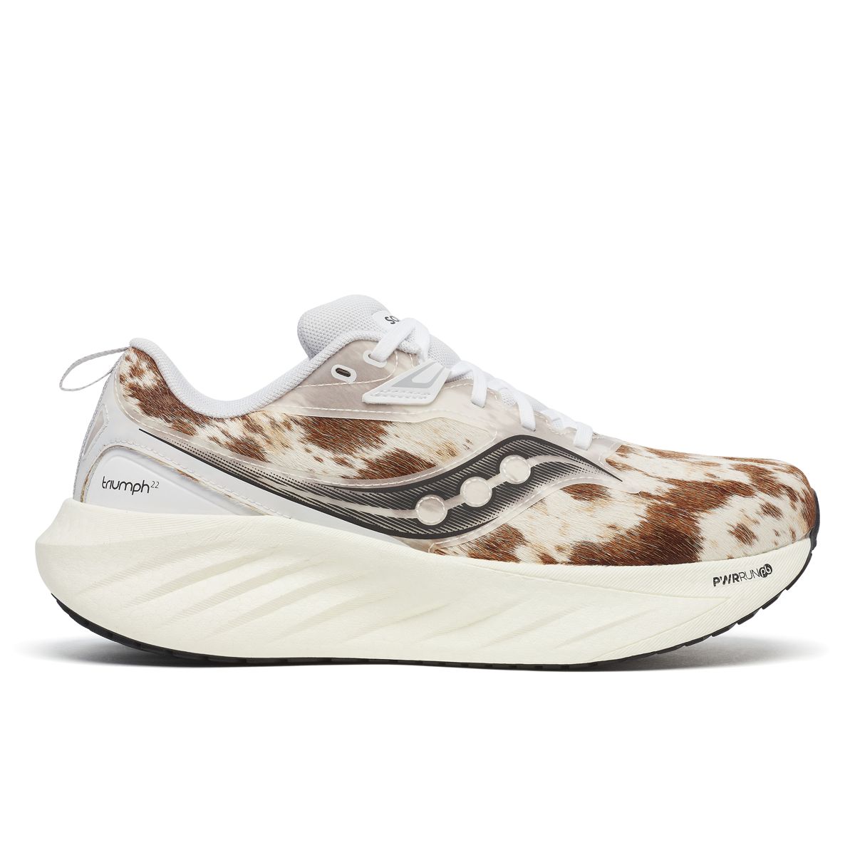 Nordstrom X Saucony Triumph 22 Brindle, Chocolate | White, dynamic 1