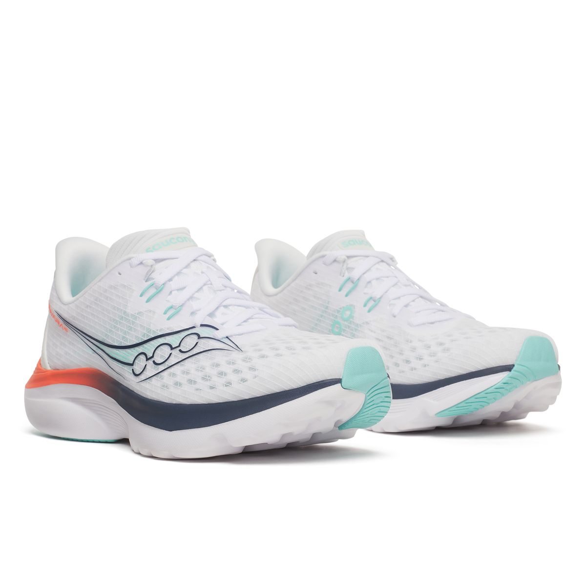 Kinvara 16, White | Navy, dynamic 2