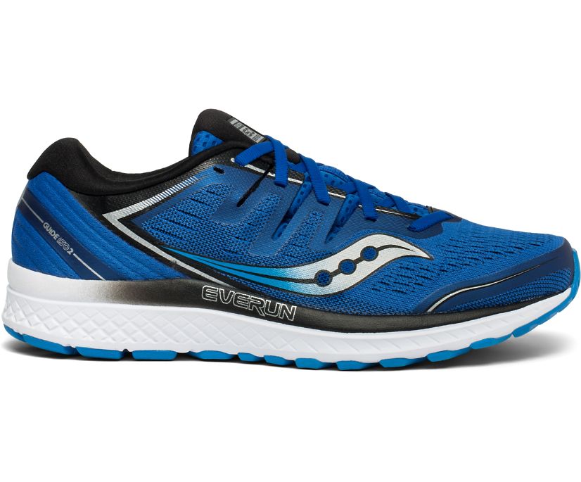 SAUCONY GUIDE ISO 2 MENS SUPPORT CUSHION RUNNING GYM TRAINERS SHOES 7 9 10 11 
