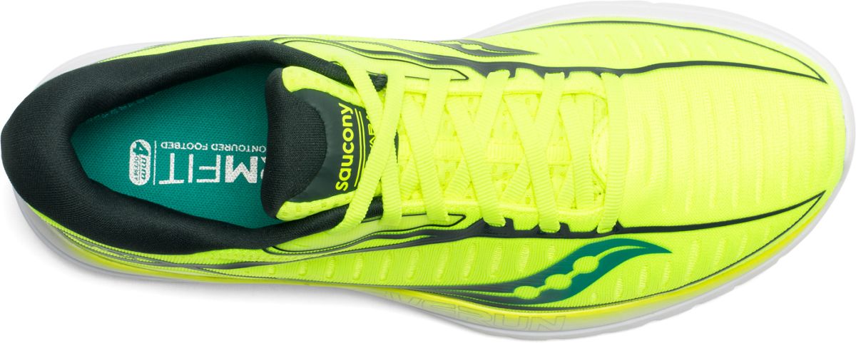 Saucony kinvara 10 men's clearance shoes citron/teal