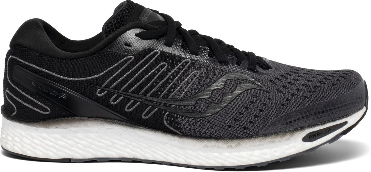 saucony black and white shoes