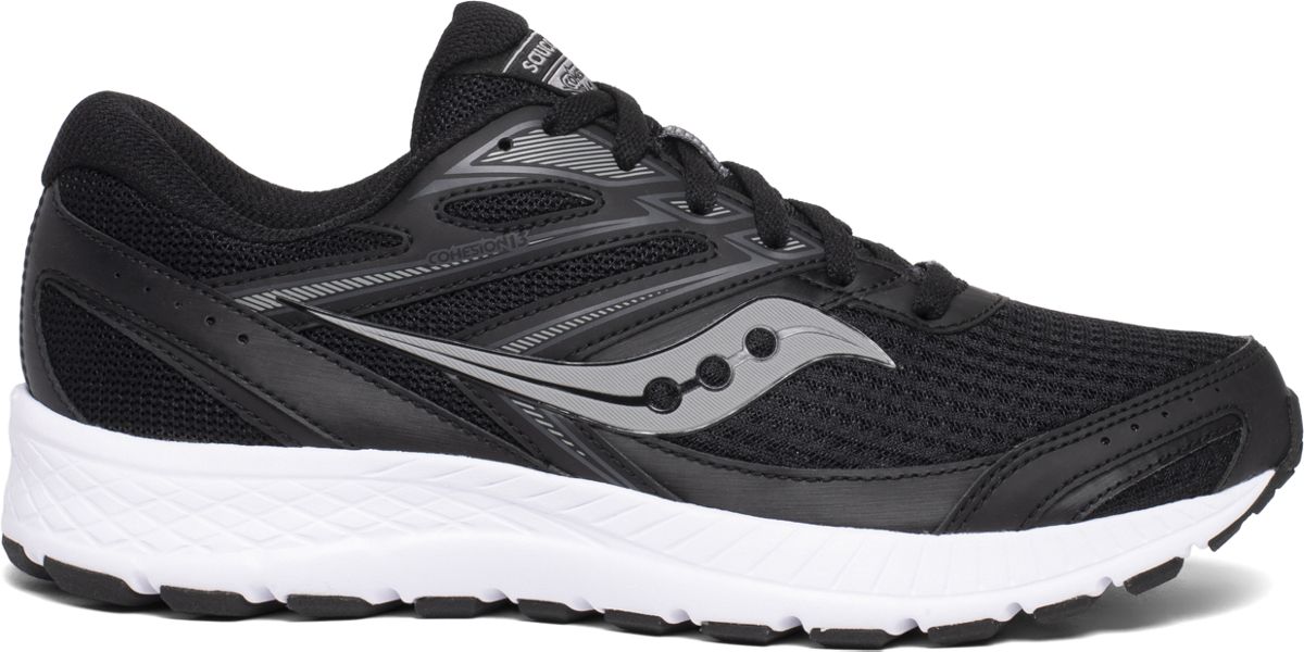 saucony black mens running shoes