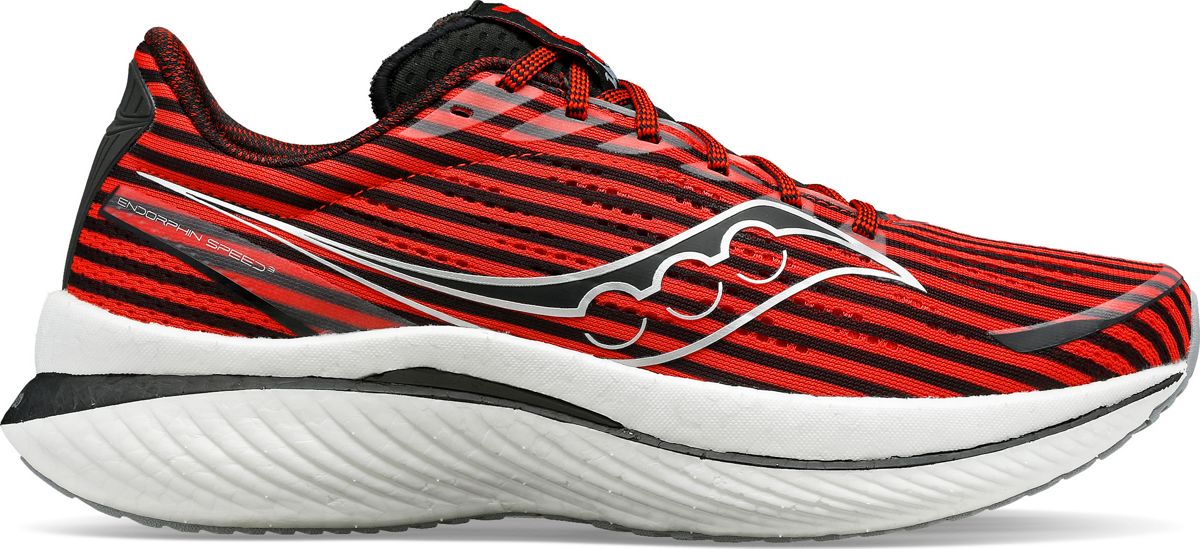 Red Striped Athletic Shoe / High-Arch Support Footwear / Running Gear for  Speed Training