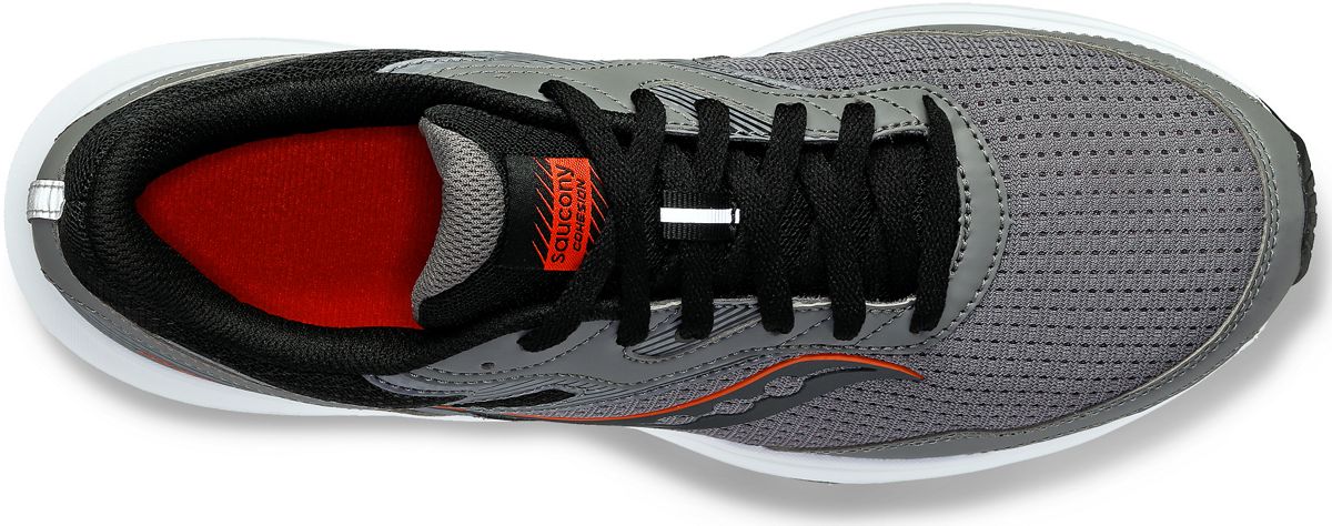 Cohesion 16 Wide, Charcoal | Orange, dynamic 3