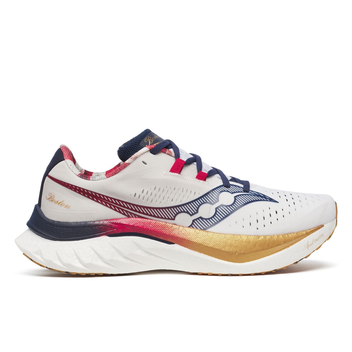 Boston Endorphin Speed 4, White | Navy, dynamic