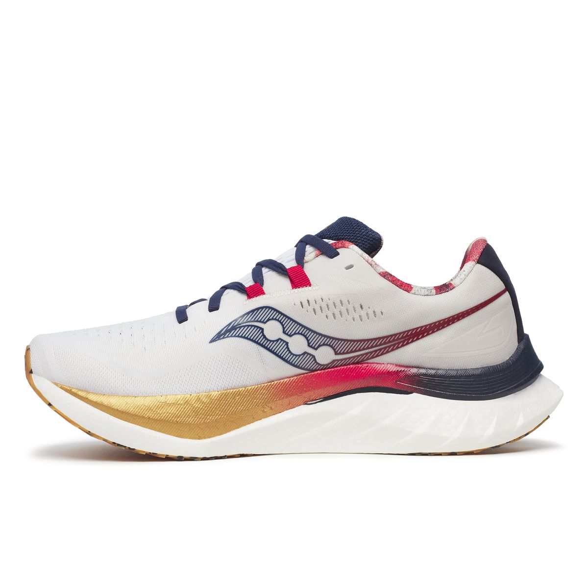 Boston Endorphin Speed 4, White | Navy, dynamic 3