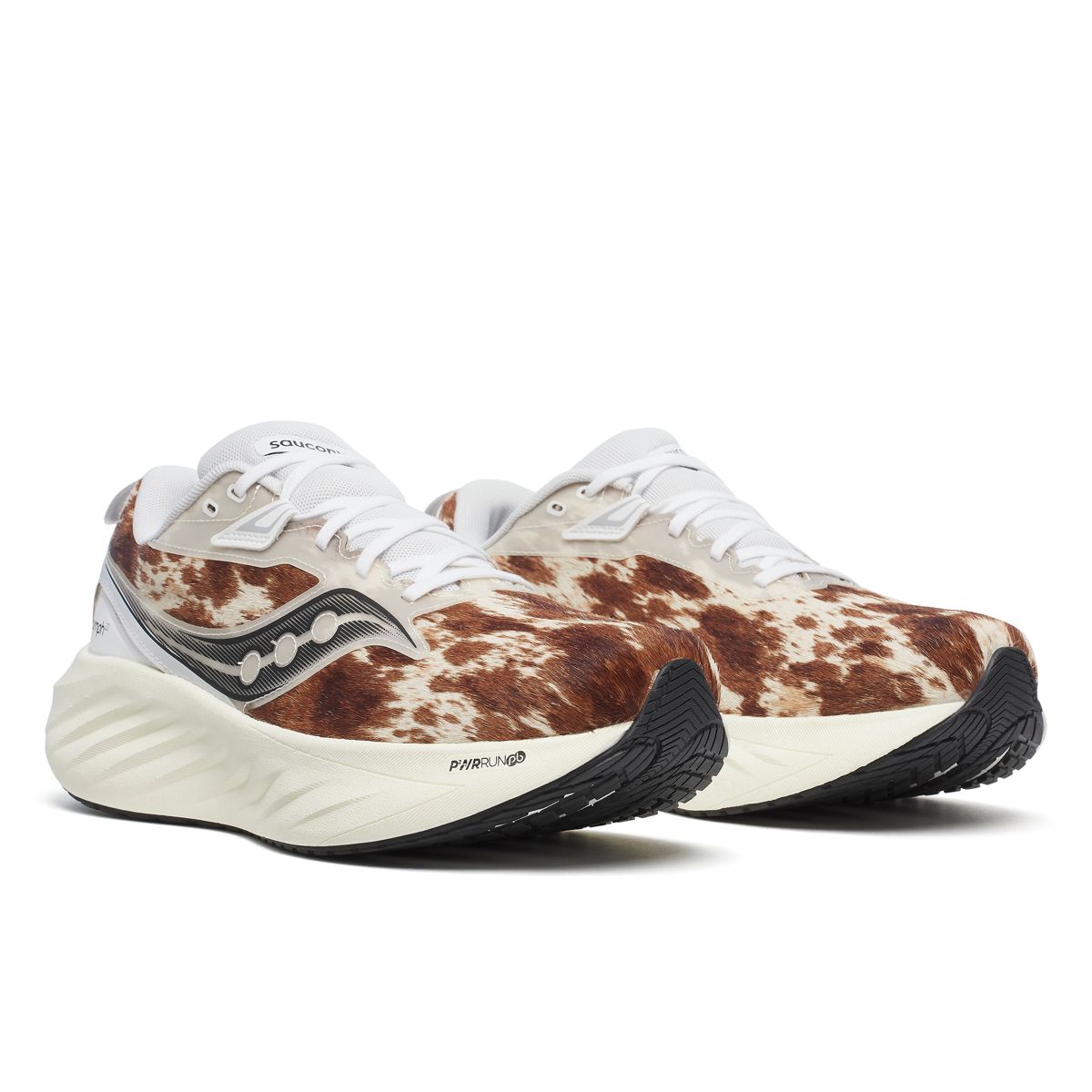 Nordstrom X Saucony Triumph 22 Brindle, Chocolate | White, dynamic 2