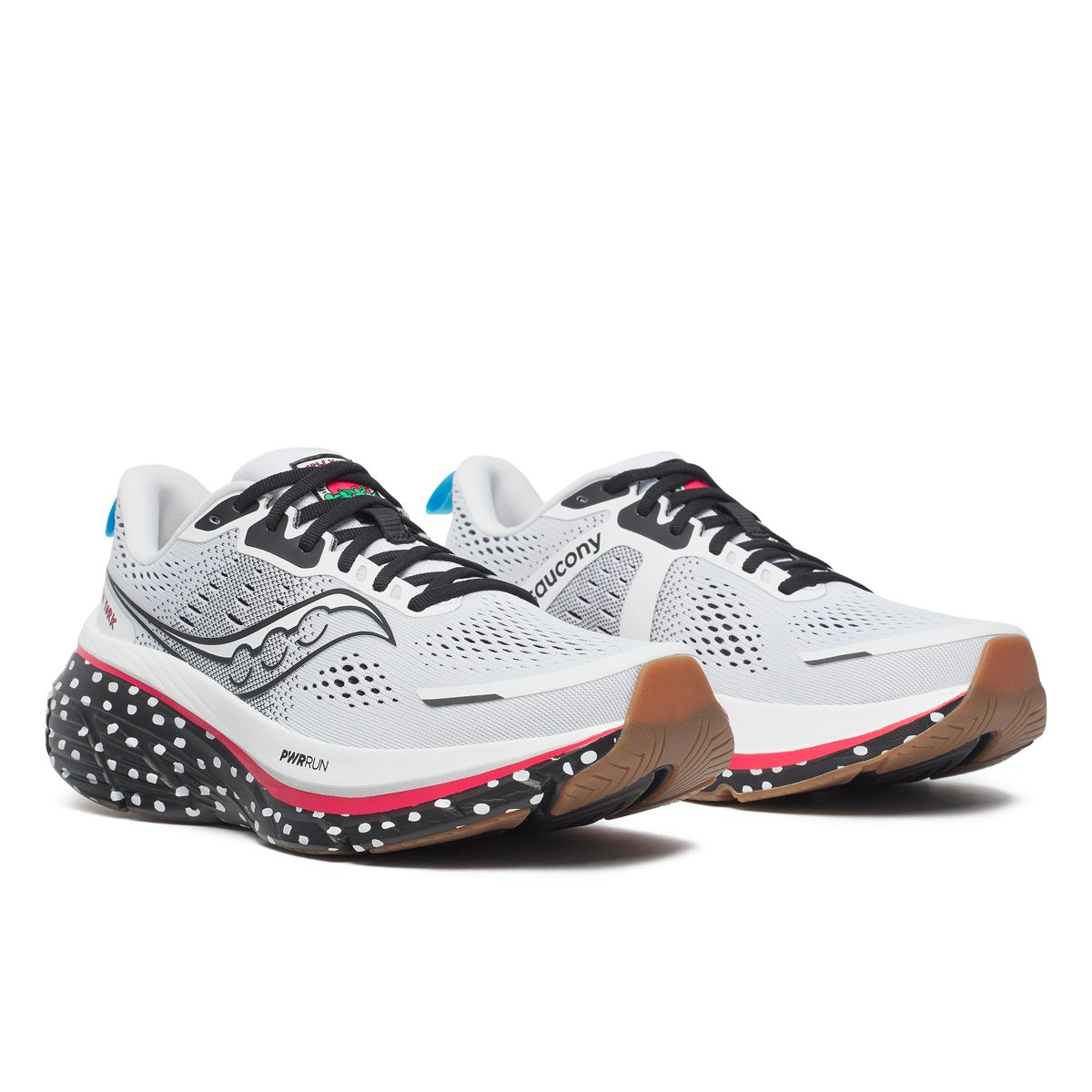 Keith Haring X Saucony NYC Guide 18, White | Black, dynamic 2