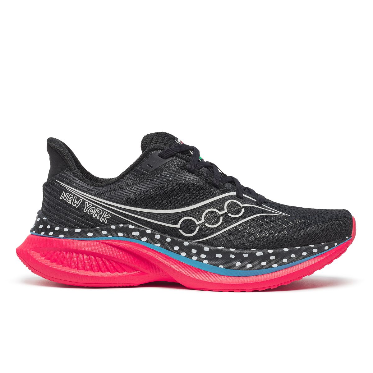 Keith Haring X Saucony Endorphin Speed 5, Black | Red, dynamic