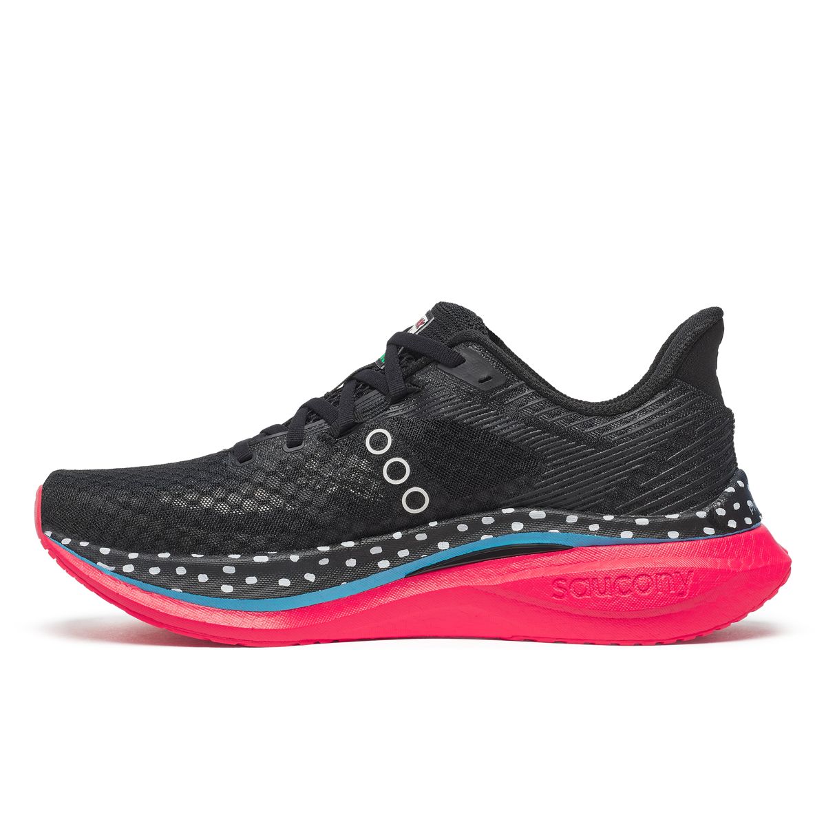 Keith Haring X Saucony Endorphin Speed 5, Black | Red, dynamic 3