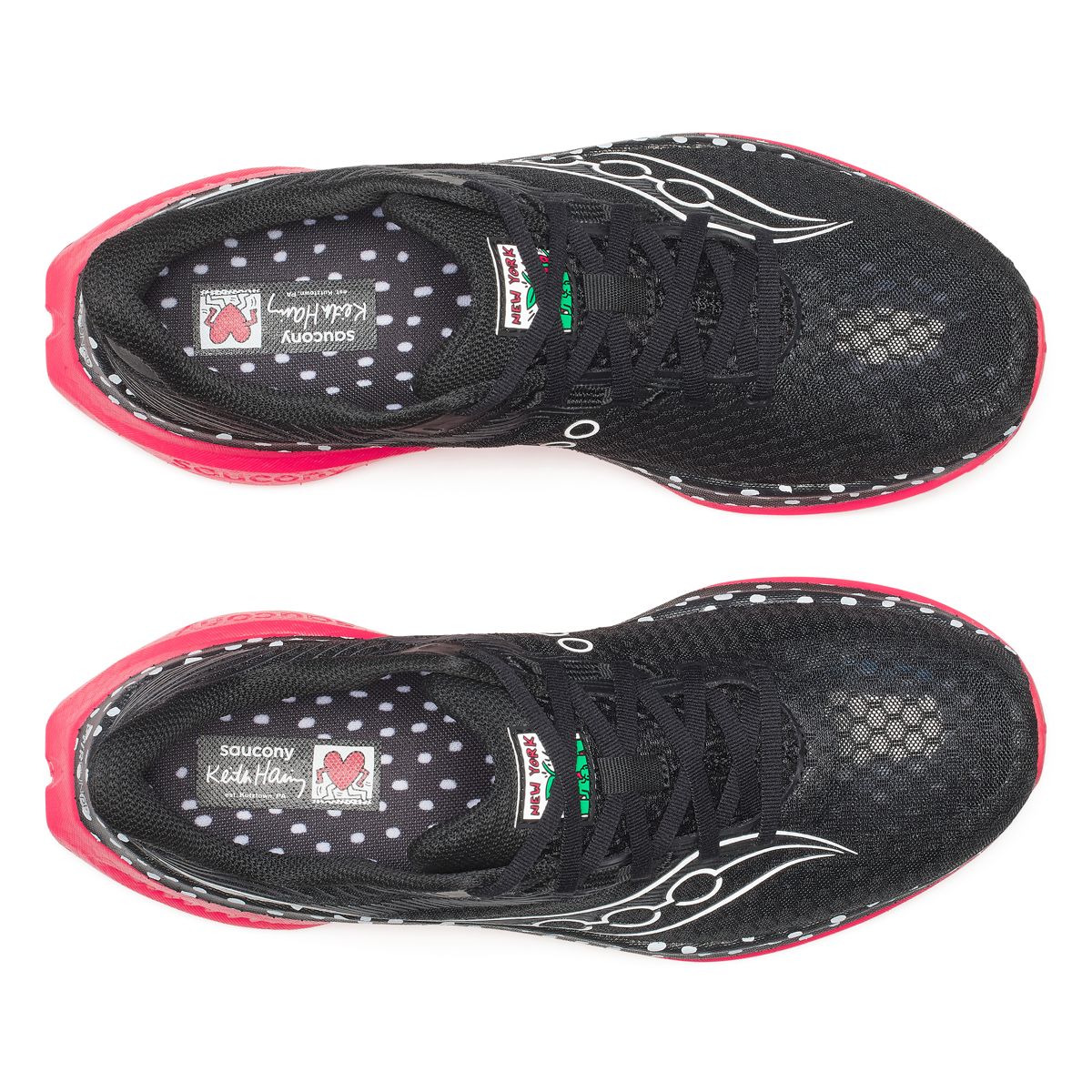 Keith Haring X Saucony Endorphin Speed 5, Black | Red, dynamic 5