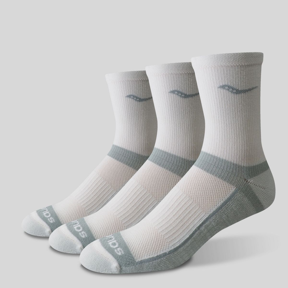 Inferno Cushion Mid 3-Pack Sock, White, dynamic