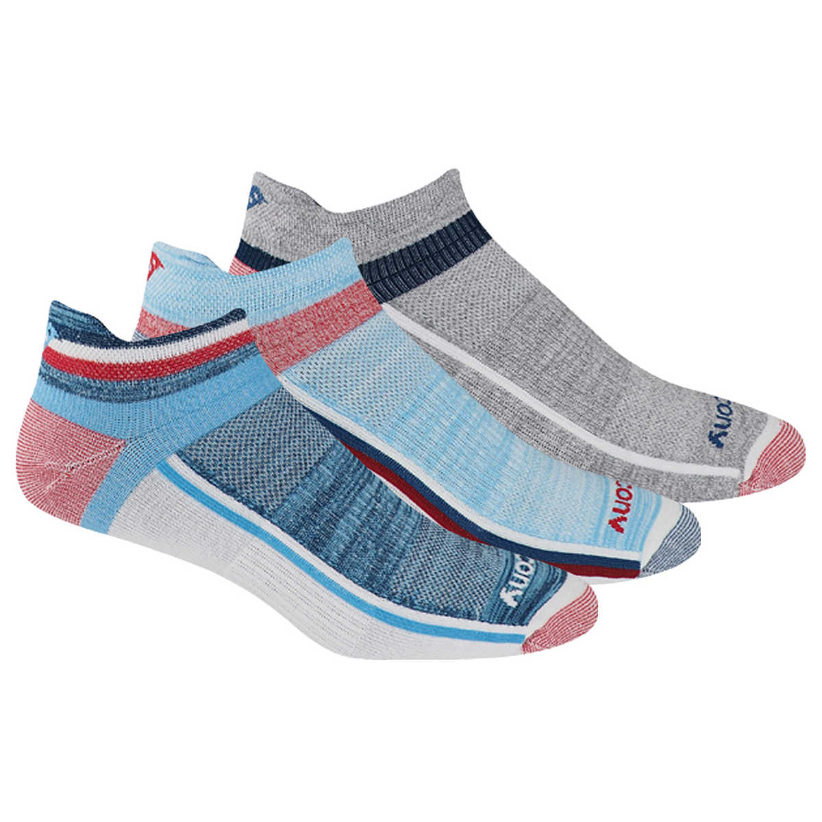 Inferno Liteweight 3-Pack Socks, Blue Assorted, dynamic 1