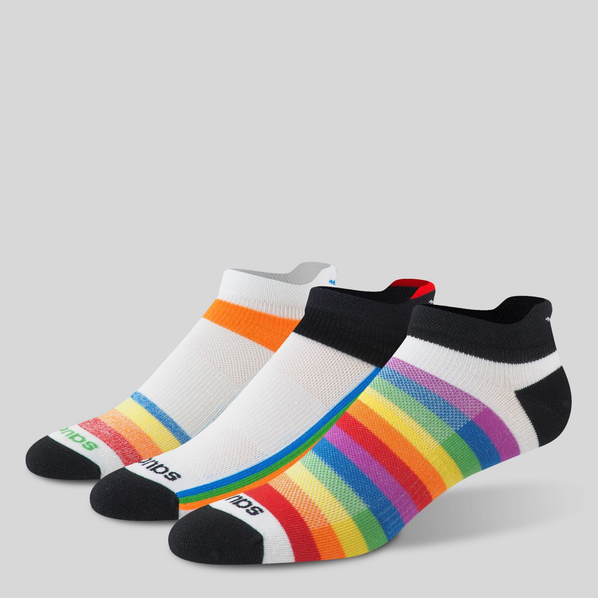 Inferno Liteweight 3-Pack Socks, Rainbow, dynamic
