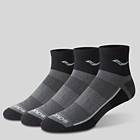 Inferno Quarter 3-Pack Socks, Black, dynamic 1