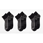 Inferno Quarter 3-Pack Socks, Black, dynamic 3